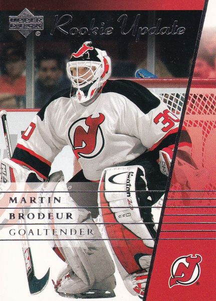 řadová karta MARTIN BRODEUR 02-03 UD Rookie Update číslo 60